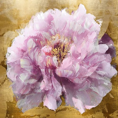 Solo Pink on Gold II Art Print