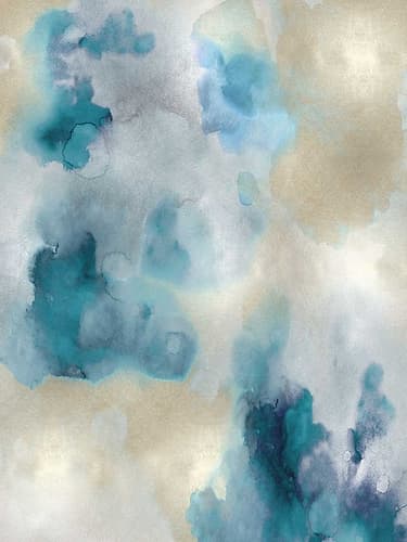 Whisper in Aqua I Art Print