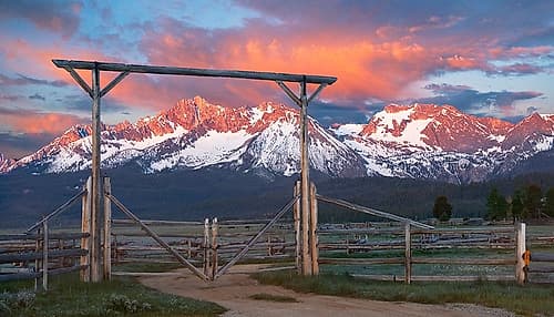 Sawtooth Morning Photography Print