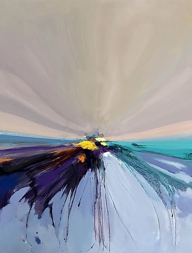 Along the Horizon I Art Print