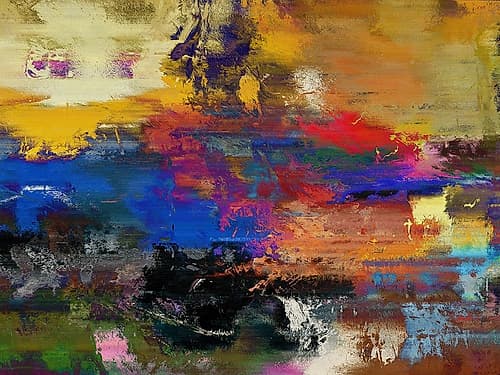 Across the Divide IV Art abstrait reproduction