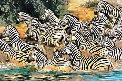 At the Drinking Hole Art Print