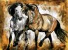 Horse Play II Art Print