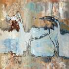Horse On  A Hill Art Print