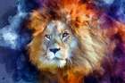 Watercolor Lion II Art Print