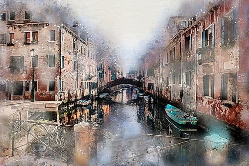 Afternoon in Venice I Art Print