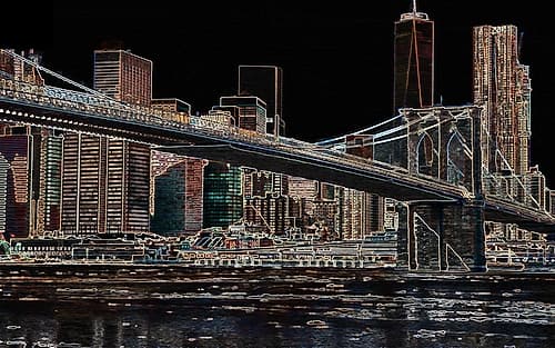 Brooklyn Bridge II Landscape Print