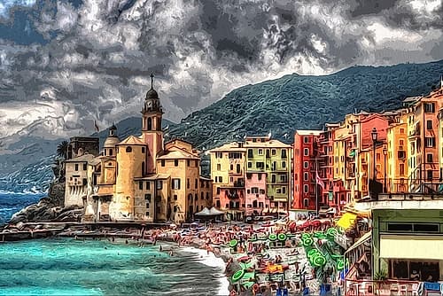 Camogli Landscape Print