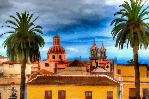 Iglesia Tenerife Landscape Print