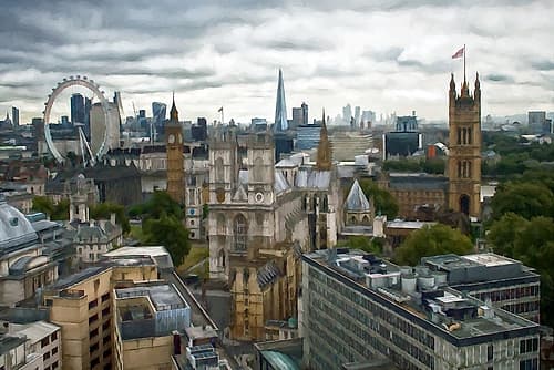 Westminster London Landscape Print