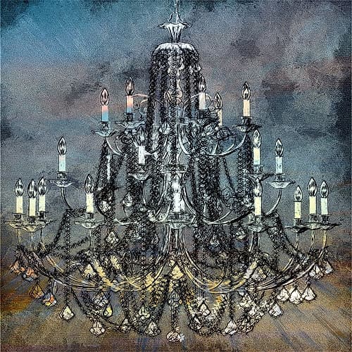 Chandelier II Art Print