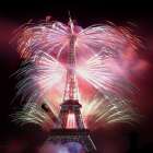 Eiffel Celebration Art Print