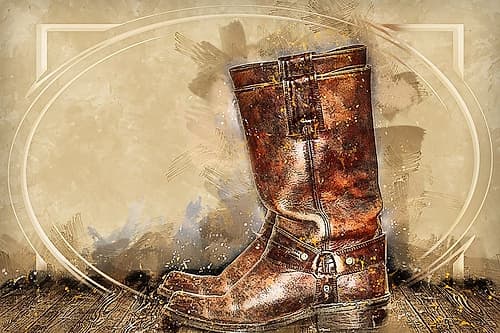 Old Boots Fashion Print