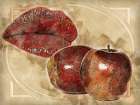 Red Hot Lips and Juicy Apples Art Print