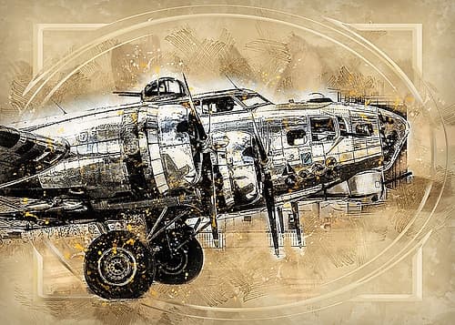 Vintage Fighter Art Print