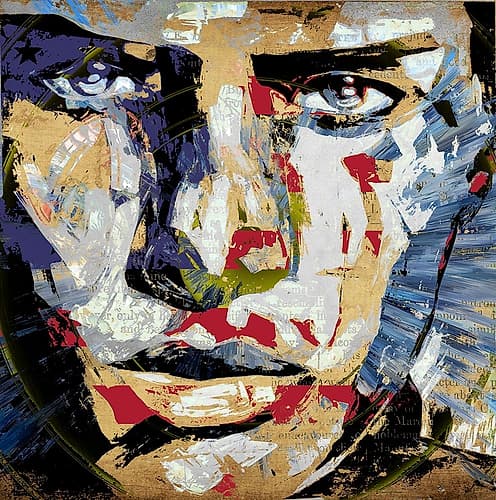 American Portrait Art abstrait reproduction