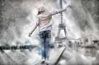 Balance In Paris II Art Print