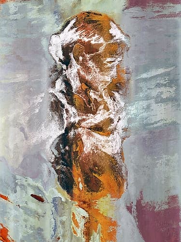 Burning Heart Art abstrait reproduction