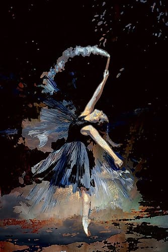 Dancing With A Flair Art Print