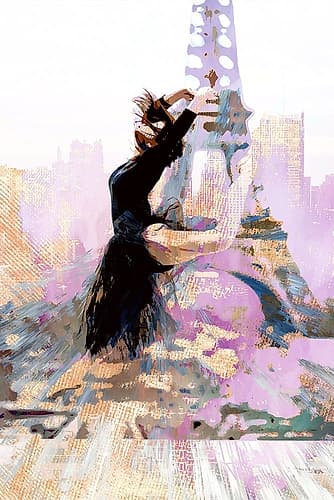 Eiffel Ballet II Art Print