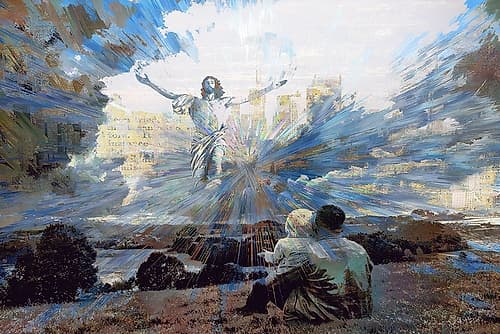 Faith Art abstrait reproduction