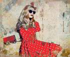Fashionista V Art Print