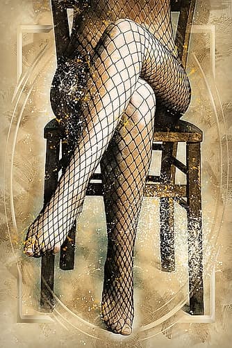 Fishnet Fantasies Art abstrait reproduction