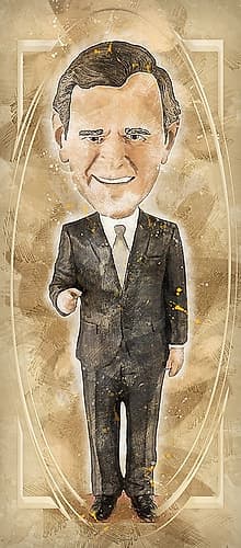 George H W Bush Art Print