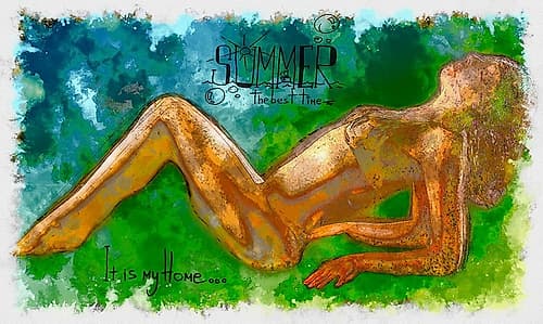 Summer Girl I Art Print