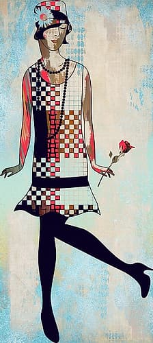 Roaring Twentys Fashion I Art Print