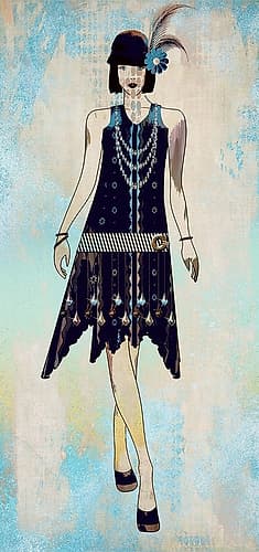 Roaring Twentys Fashion III Art Print
