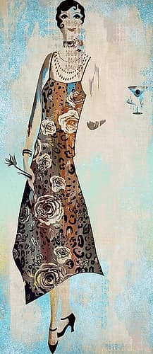 Roaring Twentys Fashion V Art Print