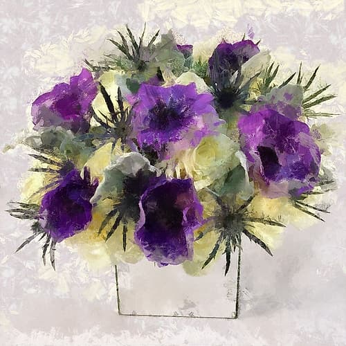 Violet Arrangement I Art Print