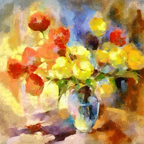 Colorful Bouquet I Art Print