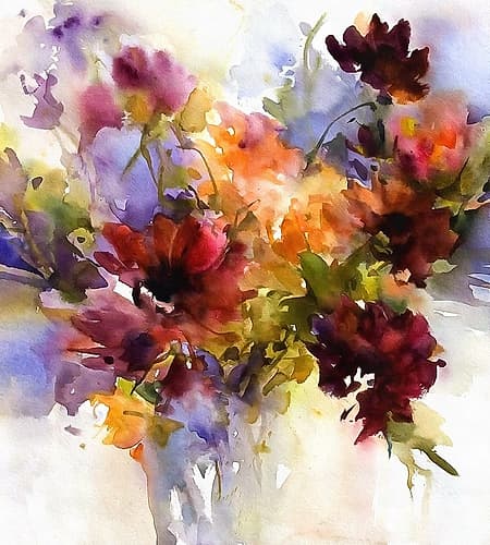 Watercolor Arrangement I Art Print