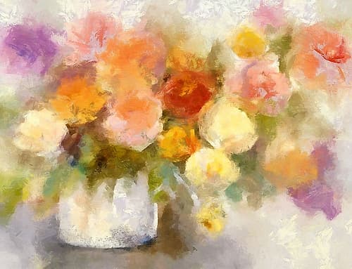 Colorful Bouquet II Art Print