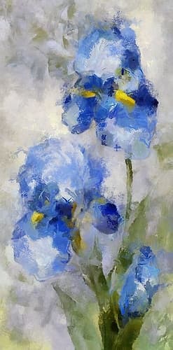 Blue Garden I Art Print