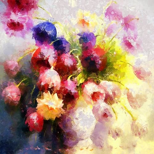 Colorful Bouquet III Art Print