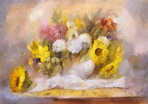 Mixed Bouquet II Art Print