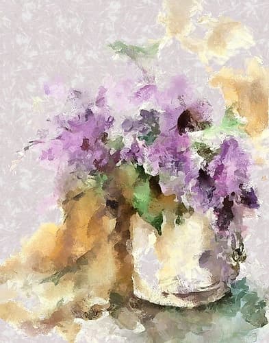 Violet Bouquet I Art Print