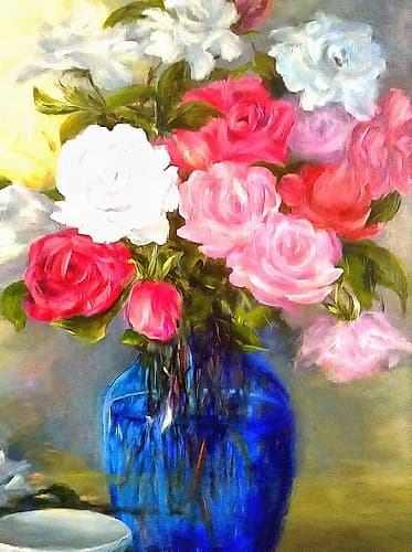 Mixed Roses Art Print