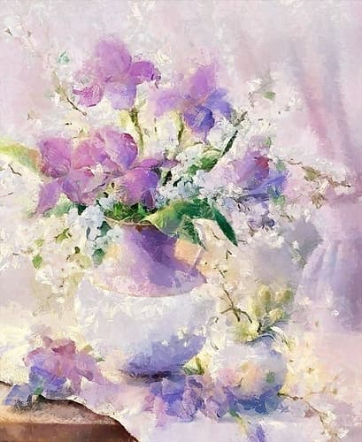 Violet Bouquet II Art Print