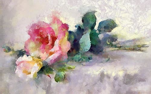 Fresh Roses I Art Print