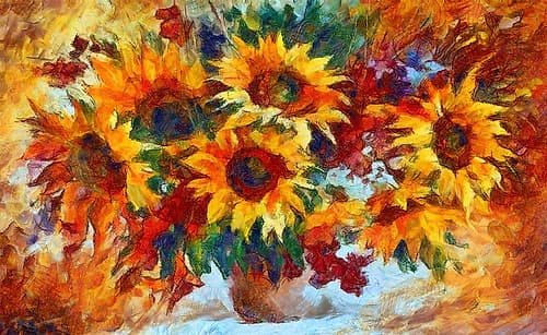 Sunny Sunflowers Art Print