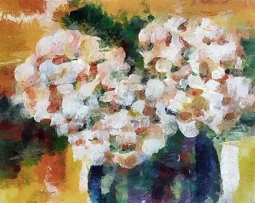 Abstract Hydrangea Art Print