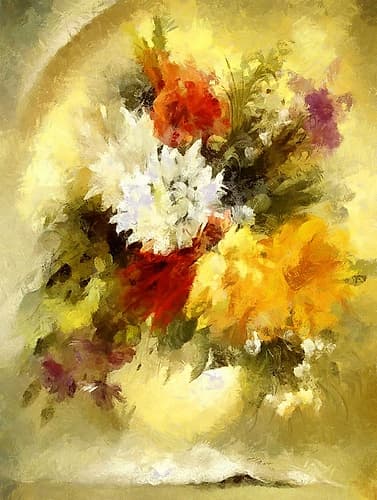 Golden Bouquet II Art Print