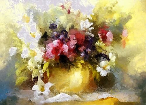 Katies Arrangement Art Print