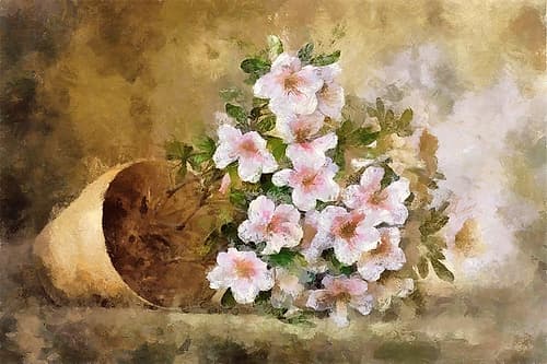 Potted Flowers I Art Print