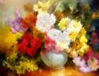 Flowers and Grapes Art Print