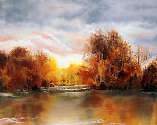Golden Pond Art Print
